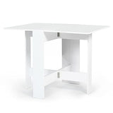 VICCO Table Console Pliable EDI 2-4 Personnes Bois Blanc 103 x 76 cm