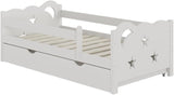 VICCO Lit pour Enfant Jessica, Blanc, 146 x 53 cm avec tiroir, sans Matelas