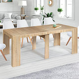 VICCO Table Console Extensible Orlando 10 Personnes 235 cm Bois façon hêtre