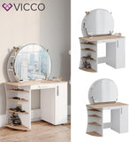 Vicco Coiffeuse Almina, Sonoma/Blanc, 100 cm