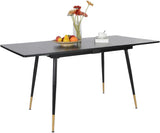 VICCO Table de Salle à Manger Extensible 4 a 6 Personnes pour Salon Cuisine, 120-160x80x75cm,