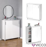 Vicco Armoire à Chaussures Viva, Blanc, 100 x 108 cm