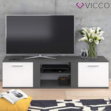 Vicco Meuble TV Novelli, Anthracite/Blanc, 40 x 41 cm