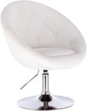 VICCO Tabouret de Bar Fauteuil de Bar en Similicuir réglable de la Hauteur,Blanc