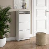 Vicco Armoire à Chaussures Dafina, Blanc, 60 x 132 cm