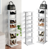 Vicco Armoire à chaussures Sara, Blanc, 26.7 x 110 cm