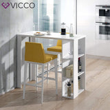 Vicco Table de Bar Noel, Blanc, 120 x 60 cm