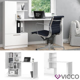 Vicco Bureau Tomy, Blanc, 150 x 59 cm