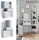 Vicco Coiffeuse Conrada, Blanc, 80 cm