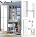 Vicco Bureau Tessa, Blanc, 123 x 52 cm