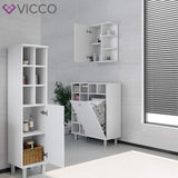 Vicco Armoire Murale de Salle de Bain Fynn, Blanc, 47.2 x 59.2 cm