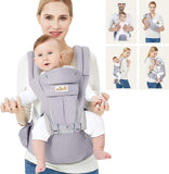 VICCO Porte bébé Ergonomique avec Siège à Hanche/Pur Coton Léger et Respirant/Multiposition