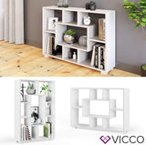 Vicco Meuble de Rangement Cube Domus, Blanc, 60 x 90 cm 7 Compartiments