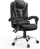 VICCO Fauteuil de Bureau, Chaise Bureau Ergonomique avec Large Assise rembourrée Noir