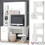 Vicco Bureau Crossline, Blanc, 120.1 x 59.5 cm