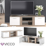 Vicco Meuble TV Novelli, Sonoma/Blanc, 40 x 41 cm