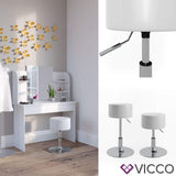 Vicco Tabouret Design, Blanc, 33 x 67 cm pour Table de Maquillage