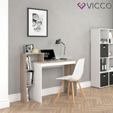 Vicco Bureau Leo, Sonoma/Blanc, 100 x 40 cm