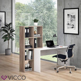 Vicco Bureau Mara, Sonoma/Blanc, 59 x 166.8 cm