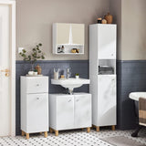 VICCO Meuble Colonne de Salle de Bain avec 6 Compartiments de Rangement, Placard Armoire Haute, Étagère de Rangement sur Pieds au Style Contemporain 34cm x 30 cm