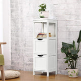 VICCO Petite Commode/Armoire Chambre/Salon/Cuisine Blanche Colonne de Salle de Bain Armoire de Toilette