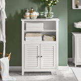 VICCO Meuble Bas de Salle de Bain Armoire Toilette Armoire Salle de Bain Buffet Commode Armoire de Rangement - Blanc