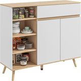 VICCO Buffet Meuble de Rangement étagères réglables Style scandinave avec 1 Placard