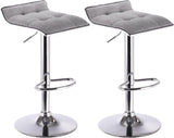 VICCO Tabourets de Bar Lot de 2 en Cuir synthétique et Acier chromé