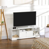 VICCO Meuble TV Banc TV Design Contemporain - 3 niches, Placard Double Porte - dim. 120L x 30l x 41H cm