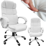 VICCO Chaise de Bureau Chaise Gaming Fauteuil de Bureau Fauteuil pivotant Design Blanc