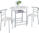 VICCO Ensemble de Table à Manger avec 2 Chaises, Ensemble de Meubles 3 pièces