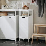 VICCO Meuble Bas de Salle de Bain avec Corbeille à Linge, Armoire Toilette,