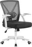 VICCO Fauteuil de Bureau avec Accoudoirs Pliables Chaise de Bureau Hauteur Réglable à roulettes