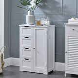 Armoire de Salle de Bain Étagère de Salle de Bain Commode Meuble de Rangement Coffret