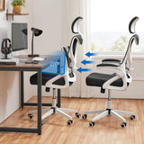 Chaise de Bureau Ergonomique Fauteuil de Bureau Réglable avec Accoudoirs Réglables