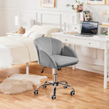 VICCO Fauteuil de Bureau Ergonomique en Velours rembourré, Hauteur réglable