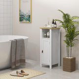 VICCO Meuble de Salle de Bain sur Pied Meuble de Rangement avec Placard 32 x 30 x 80 cm Blanc