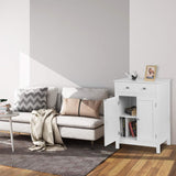 VICCO Meuble de Toilette Commode de Rangement Polyvalente avec tiroir Armoire  60x30x80cm Blanc