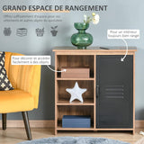 VICCO Meuble de Rangement pour Salon, 80x35x82cm, Noir