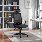 VICCO Chaise Bureau Ergonomique Fauteuil de Bureau en Maille Support Lombaire et Siège Inclinaible Appui-tête