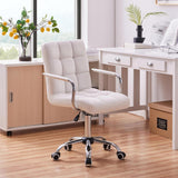 VICCO Chaise Blanche Ergonomique Hauteur Réglable Chaise de Bureau