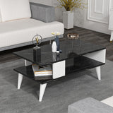 Table Basse Design Rectangulaire pour Salon avec Surface de