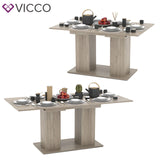 VICCO Table Vicco DIX 90 x 140 cm - Table de salle à manger avec rallonge 180 cm